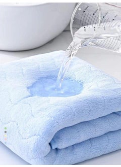 Reexplore Reexplore Super Absorber Light Weight Microfiber Bathing Towel Soft Quick Dry Bath Towel for Men Women 275 x 55 inch70 x 140cm 350 GSM Blue  - Image 3