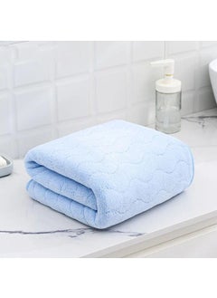 Reexplore Reexplore Super Absorber Light Weight Microfiber Bathing Towel Soft Quick Dry Bath Towel for Men Women 275 x 55 inch70 x 140cm 350 GSM Blue  - Image 4