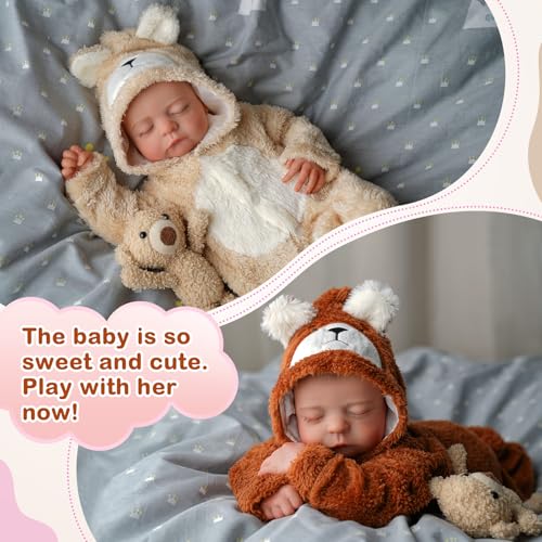 BABESIDE Lifelike Reborn Baby Twins 20 inch Soft Body Realistic Newborn Dolls for Kids Age 3 - Image 5