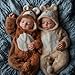 BABESIDE Lifelike Reborn Baby Twins 20 inch Soft Body Realistic Newborn Dolls for Kids Age 3 - Image 3