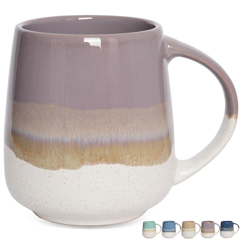 Bosmarlin Extra Large Ceramic Coffee Mug 23 Oz Dishwasher and Microwave Safe Oversized Big Tea Cup for Office and Home Purple