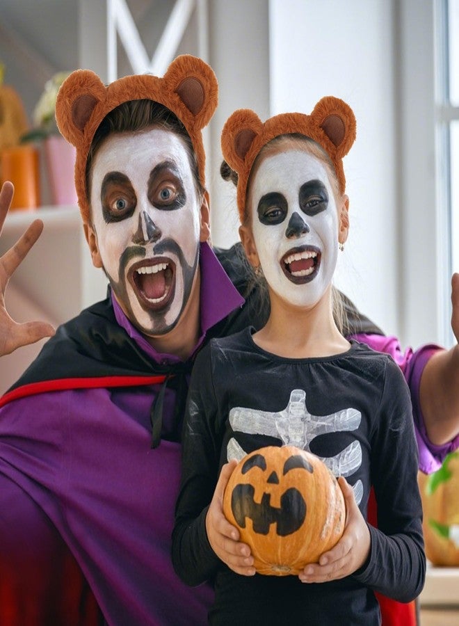 ACO-UINT Bear Ears Headband, Brown Furry Animal Ears Headband for Women Girls Adults Cute Halloween Head band for Cosplay Party Costume Daily Care Hairband for Makeup Washing Face - Image 3