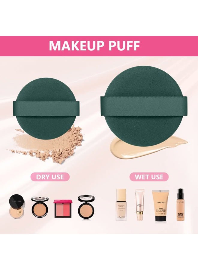 Ainiv 9PCS Air Cushion Makeup Sponges for Foundation, Reusable Sponge Powder Puff with Portable Box, Latex-Free Blending Sponge for Liquid, Cream, Foundation and Powder, Wet and Dry Dual Use - Image 5