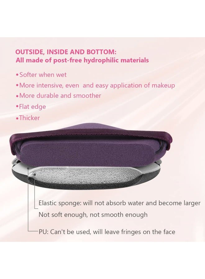 Ainiv 9PCS Air Cushion Makeup Sponges for Foundation, Reusable Sponge Powder Puff with Portable Box, Latex-Free Blending Sponge for Liquid, Cream, Foundation and Powder, Wet and Dry Dual Use - Image 3
