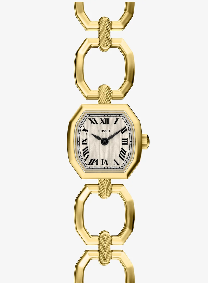 فوسيل Digital analog watch with stainless bracelet