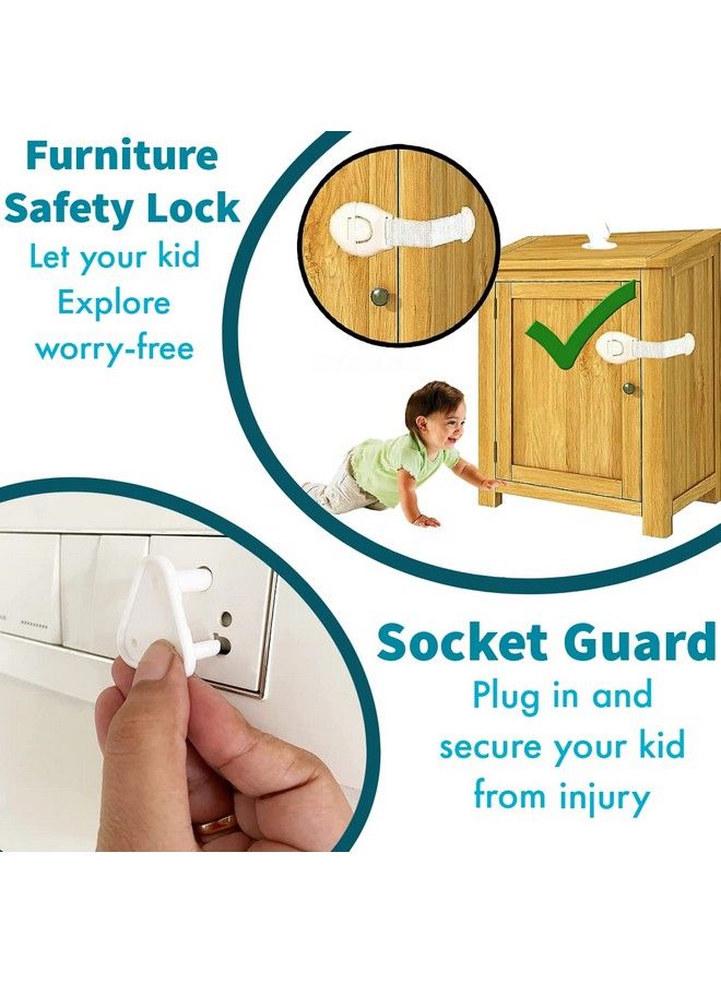 KidDough Baby Safety Kit ; Baby Proofing All In One Products ; Safety Locks For Kids ; Corner Guard Protectors ; Edge Protectors ; Socket Guards (2 Mtr Edge Protector Kit) - Image 5