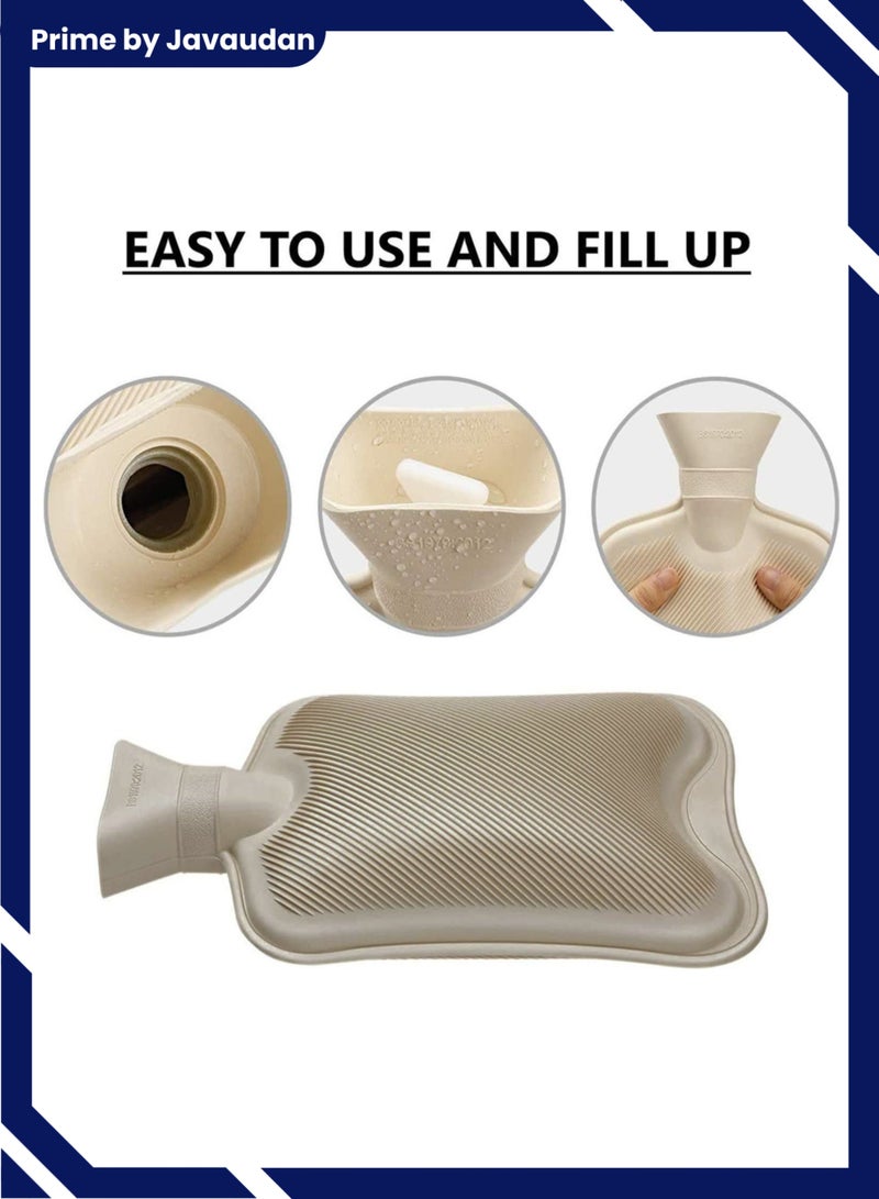 Prime by javaudan Electric Hot Water Bag Heating Bag with Fleece Cover for Cramps, Neck, Shoulders Pain Relief Bag for Hot Therapy Hand & Feet Warmer - Image 3