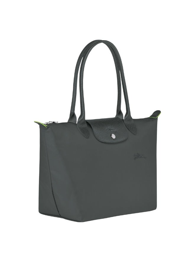لونج شامب LE PLIAGE GREEN M TOTE BAG الجرافيت - كيس الكتف النسائي من القماش المعاد تدويره - Image 3