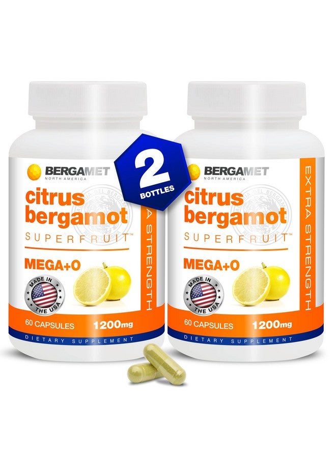 BergaMet مكمل البرغموت الحمضي مع 1200 ملغ لكل حصة و 80% من البوليفينول 120 كبسولة مصنوعة في الولايات المتحدة - Image 2