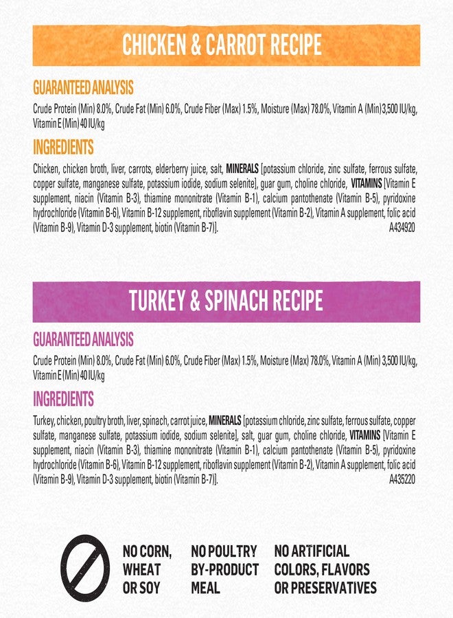 بيوند مجموعة متنوعة من مكملات طعام الكلاب الرطب الطبيعي من بيوند بورينا، مع خلطات + وصفات دجاج وديك رومي لدعم المناعة - (6) علب سعة 3 أونصات - Image 3