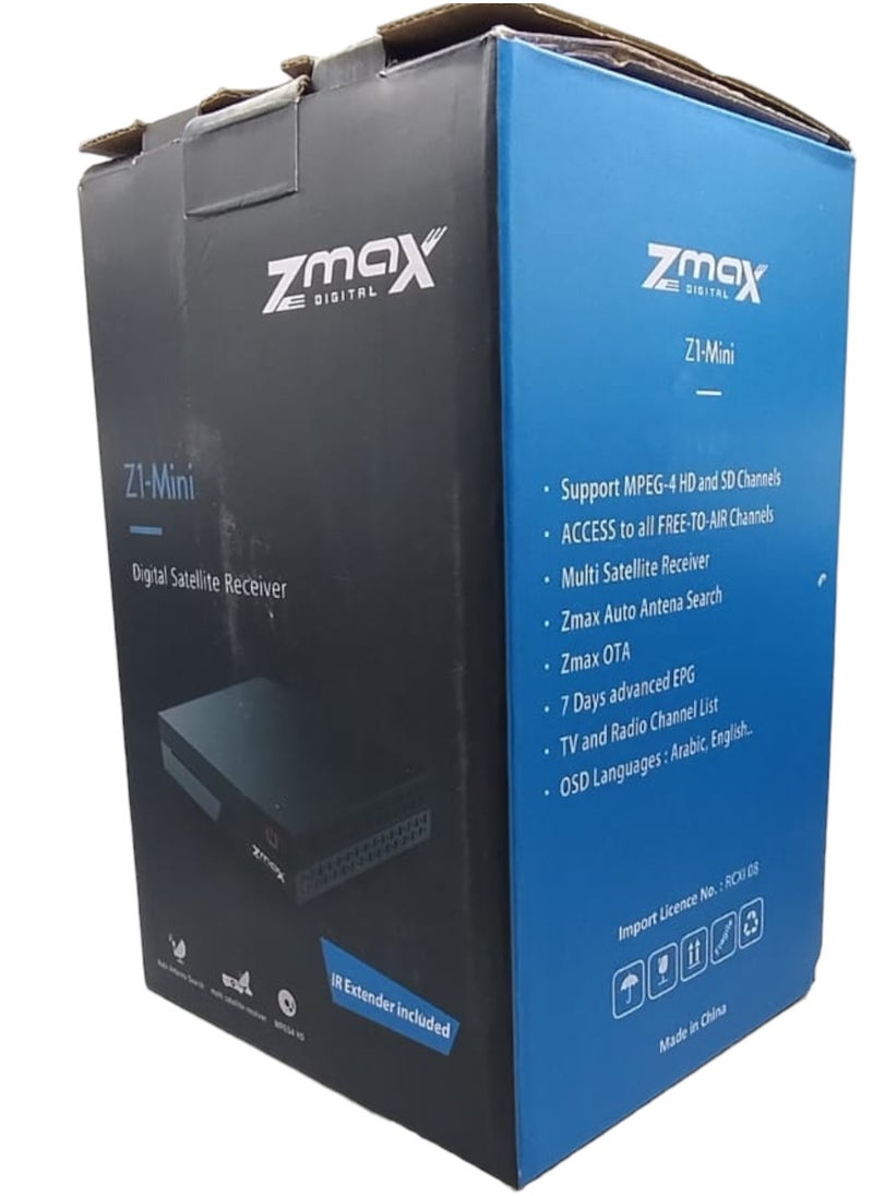 Generic - Zmax Z1-Mini Digital Satellite Receiver with MPEG-4 HD Support and Multi Satellite Receiver - Image 1
