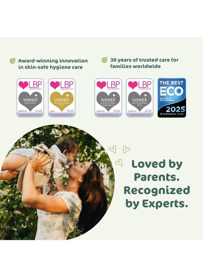 Eco by Naty Flushable Baby Wipes - Compostable and Plant-Based Wipes, Chemical-Free and Hypoallergenic Baby Wipes Safe for Baby Sensitive Skin, 56 Wipes Per Pack (3 Pk) - Image 5