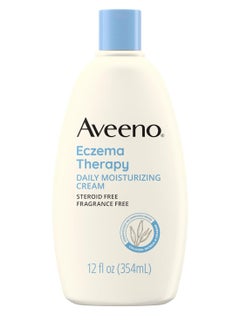 Aveeno Aveeno Eczema Therapy Daily Moisturizing Cream for Sensitive Skin, Soothing Eczema Relief Cream for Itchy, Dry Skin, Fragrance-Free Itch Cream, 12 FL OZ  - Image 1
