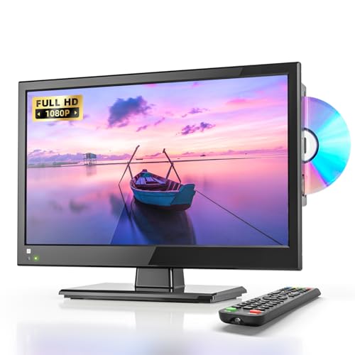 Desobry 16 INCH TV with DVD Player Built in 1080P LCD TV DVD Player Combo with HDMI USB Monitor for Home, Kitchen, RV Camper, or Office,RV TV - Image 1