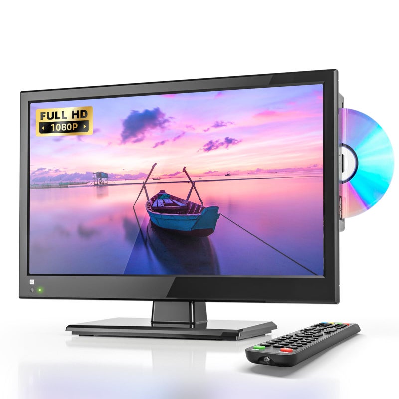 Desobry 16 INCH TV with DVD Player Built in 1080P LCD TV DVD Player Combo with HDMI USB Monitor for Home, Kitchen, RV Camper, or Office,RV TV - Image 4