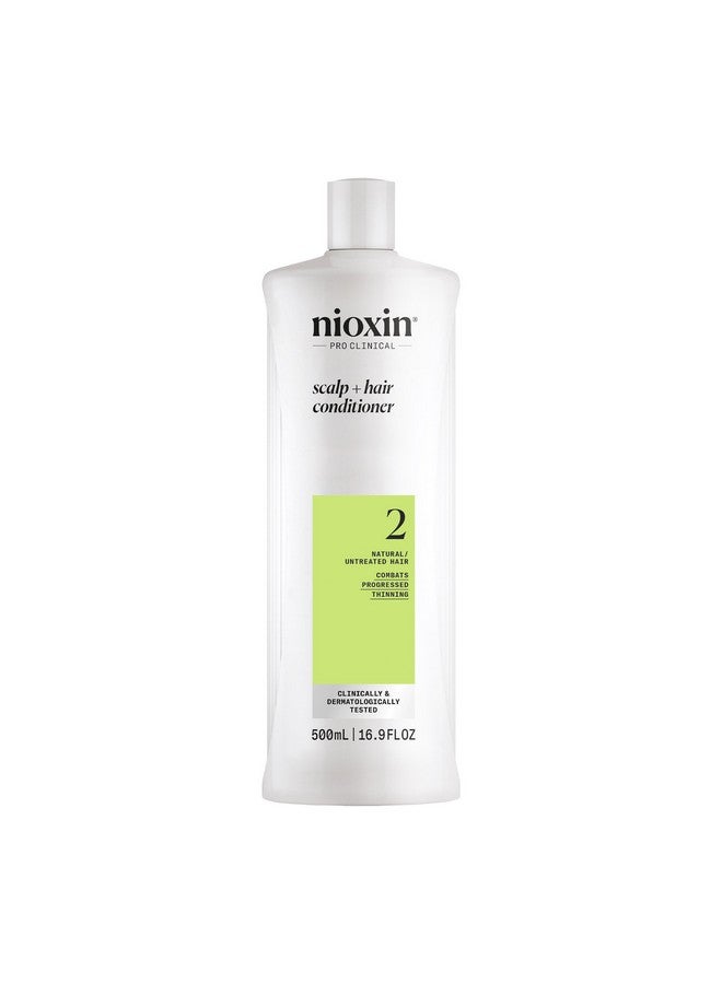 Nioxin Scalp + Hair Thickening System 2 Conditioner, For Natural Hair with Progressed Thinning, 16.9 fl oz (Packaging May Vary) - Image 1
