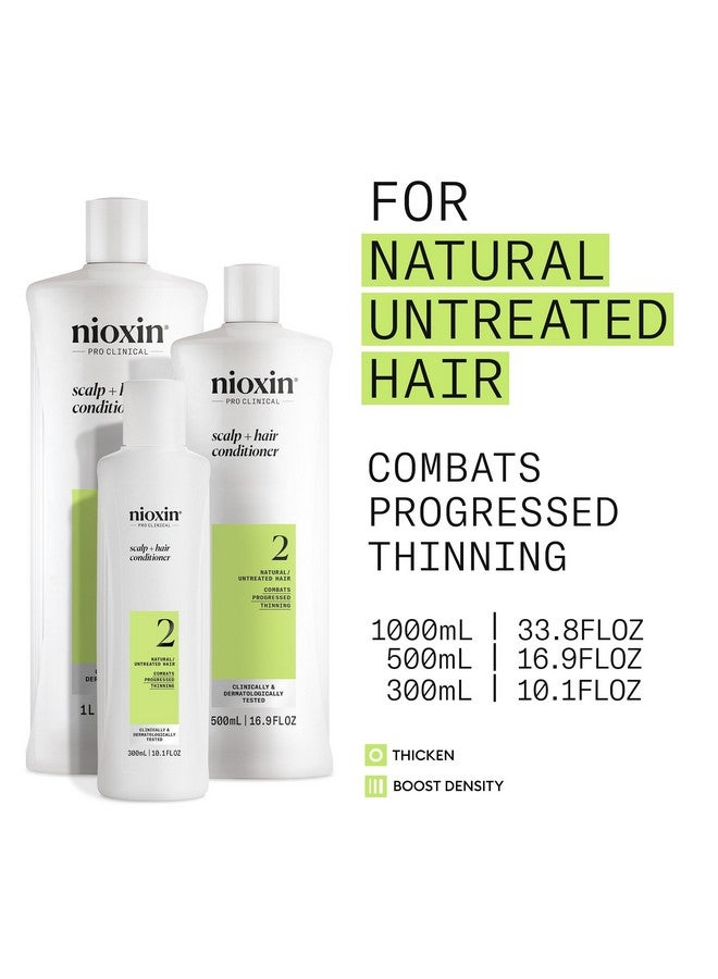 Nioxin Scalp + Hair Thickening System 2 Conditioner, For Natural Hair with Progressed Thinning, 16.9 fl oz (Packaging May Vary) - Image 4