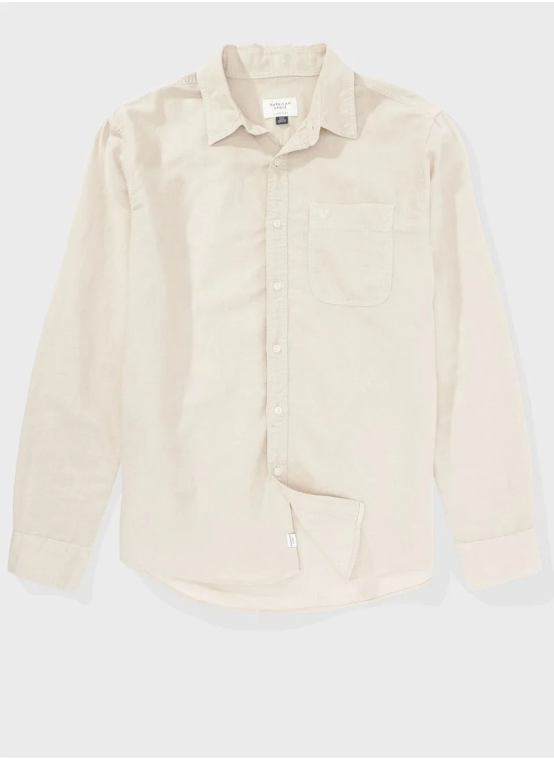 American Eagle Essential Button Up Classic Fit Shirt