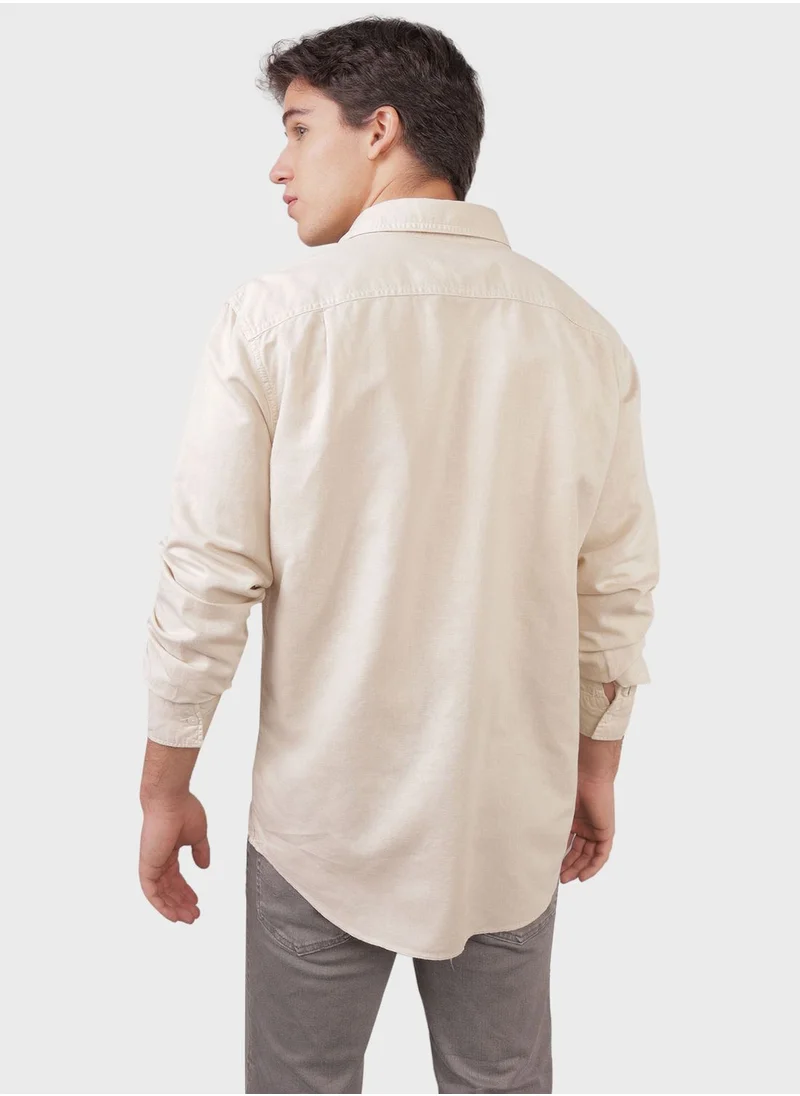 امريكان ايجل Essential Button Up Classic Fit Shirt