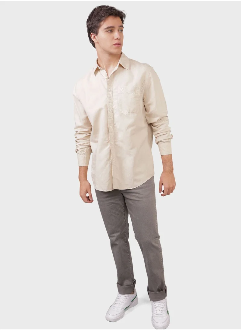 امريكان ايجل Essential Button Up Classic Fit Shirt