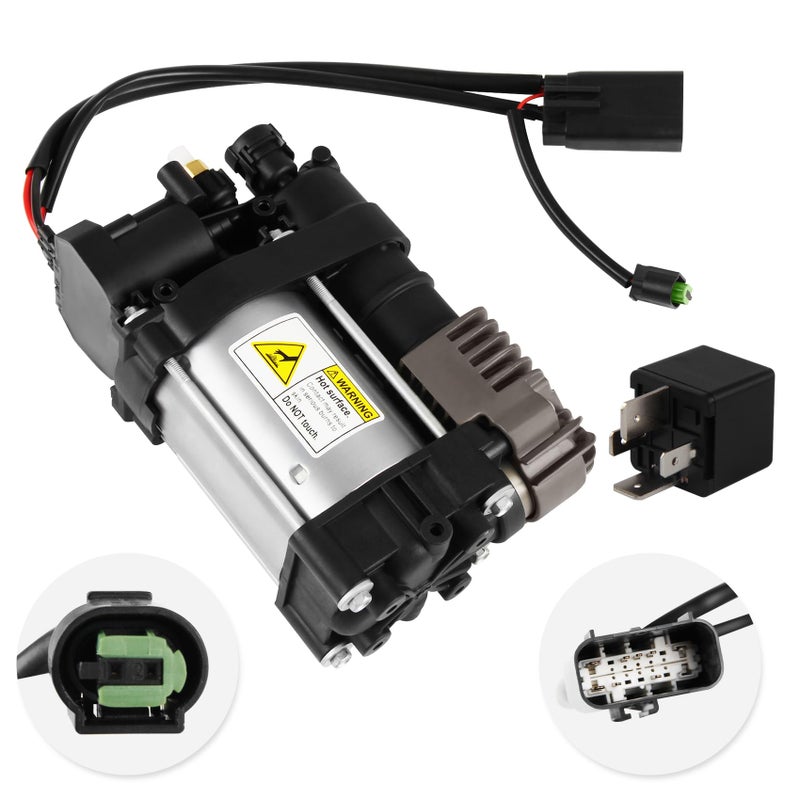 Docas Air Suspension Compressor Compatible With Grand Cherokee V6 V8 Replace 68041137AC 600640300A with Relay
