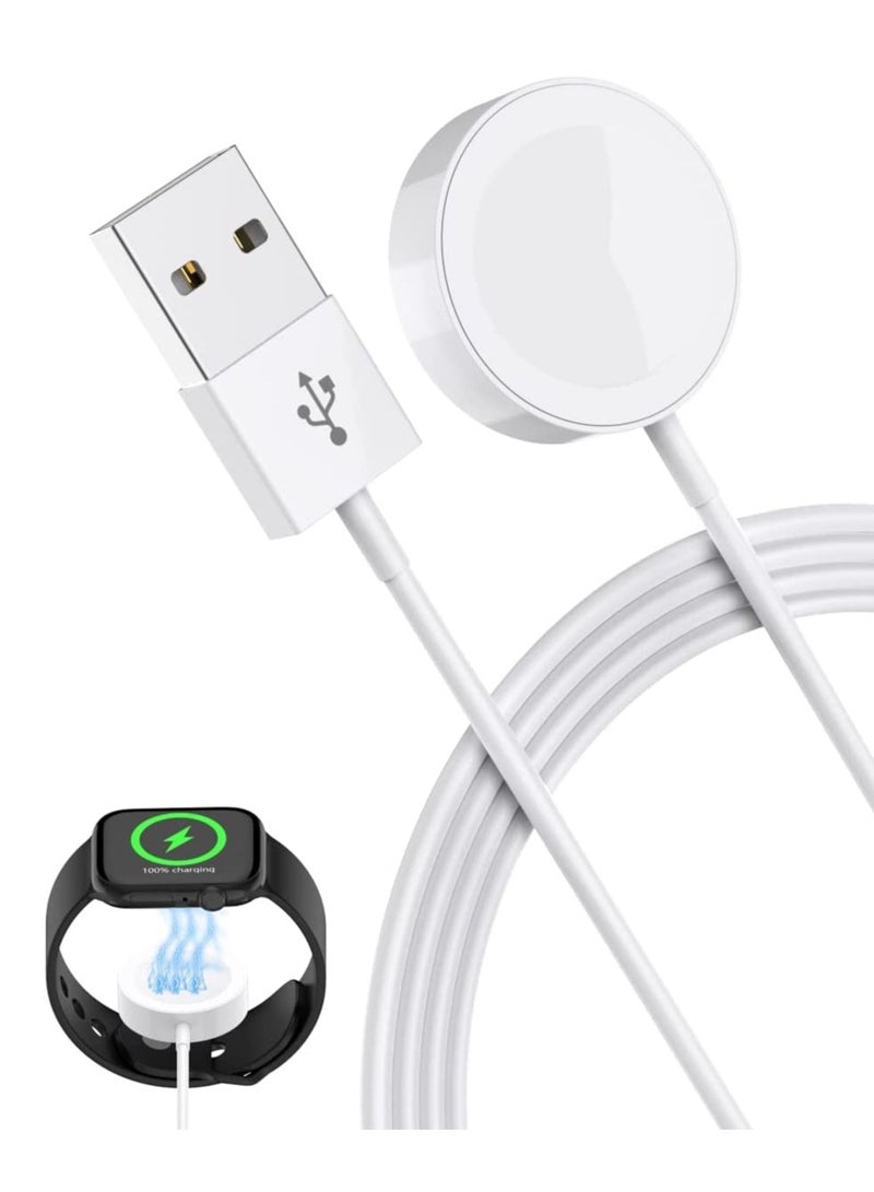 IBERLS Watch Charger with 1m Cable iWatch Fast Charger USB Cable White - Image 1