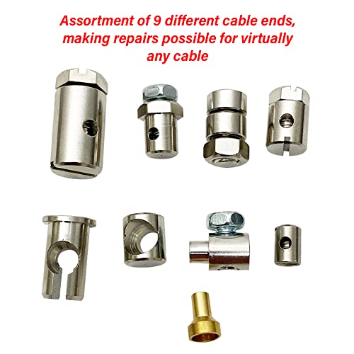 Pit Posse PP3280 Universal Cable Emergency Repair Kit for Motorcycle ATV - Throttle Clutch Brake Cables Included -Compact - 9 Cable Ends - Image 2
