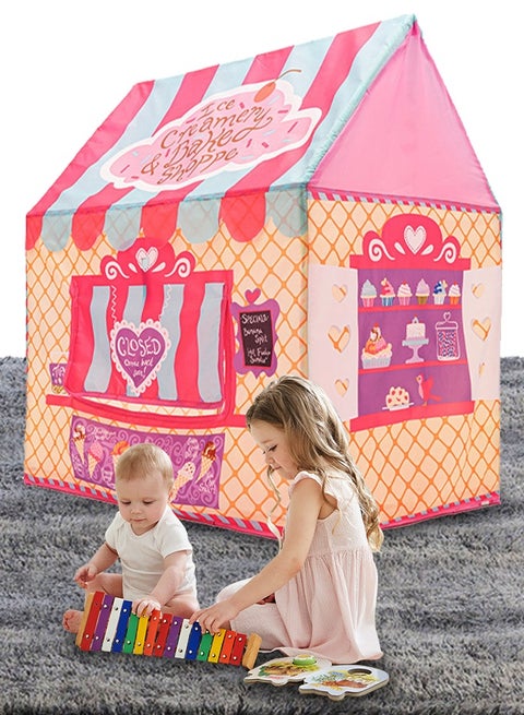 Playhouse for Indoor & Outdoor, Tent Playhouse,Washable Kids Tent for Girls & Boys, The best gift for Toddlers 3-5 Girl