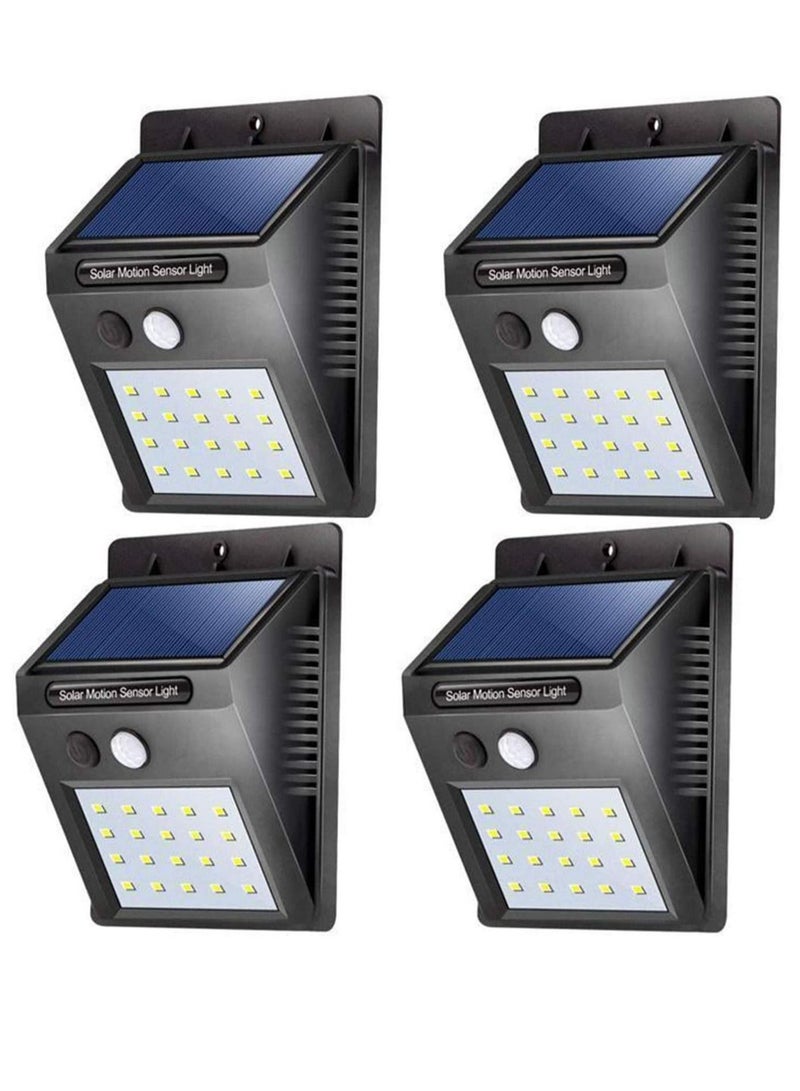 【4 pack】 35 LED Solar Lights Outdoor Waterproof Solar Motion Sensor Light Wireless Lights Outside Wall Lamp for Driveway Patio Garden Path  - Image 1