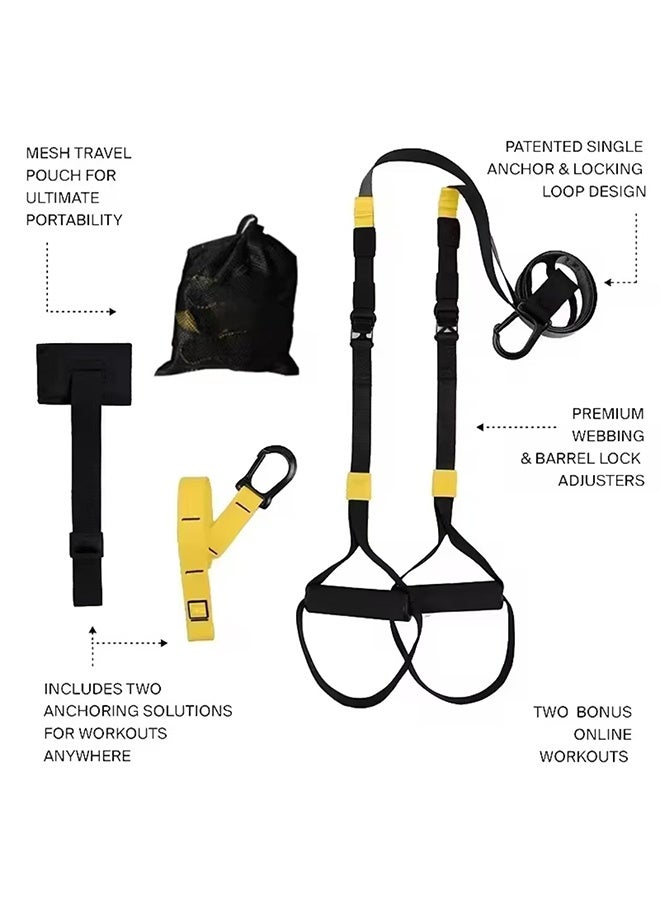 JCB CHIC P3-2 جهاز مقاومة Trx حبل تعليق حبل سحب حزام تدريب تعليق حزام لياقة بدنية حزام تمارين تعليق لياقة بدنية - Image 4