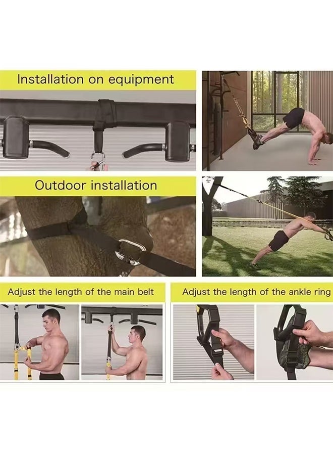 JCB CHIC P3-2 جهاز مقاومة Trx حبل تعليق حبل سحب حزام تدريب تعليق حزام لياقة بدنية حزام تمارين تعليق لياقة بدنية - Image 5