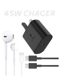 SH PROTECT TOUCH Original  45w PD3.0 Superfast Chager With 3A Cable And USB-C Hatphone  For Samsung Galaxy S24/S23/S22/S21 Ultra Galaxy Tab /Fold/Flip/A Series And Other  - Image 1