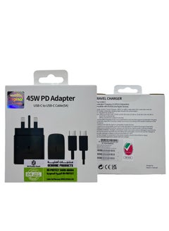 SH PROTECT TOUCH Original  45w PD3.0 Superfast Chager With 3A Cable And USB-C Hatphone  For Samsung Galaxy S24/S23/S22/S21 Ultra Galaxy Tab /Fold/Flip/A Series And Other  - Image 2