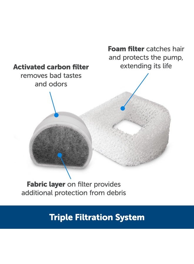 PetSafe Seaside Stainless Cat & Dog Fountain  2 Water Filters & 1 Pump Included  Tower Creates Soothing Flow For Pets  Scratch And RustResistant Material Inhibits Pet Acne  60 Oz Water Capacity - Image 3