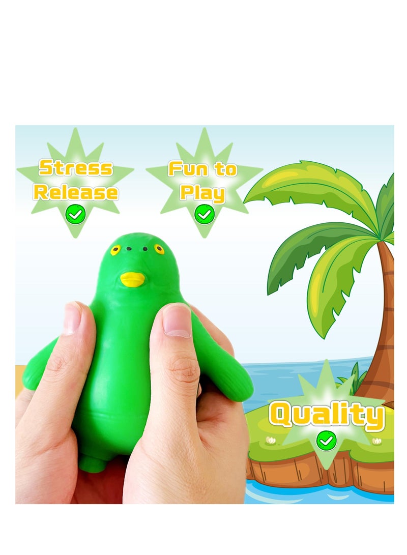 XiuWoo Green Head Fish Stretchy Toys, Squishy Stress Balls for Kids, Ball Fidget ress Relief and Anti-Anxiety Toy, Kids Adults - Image 4