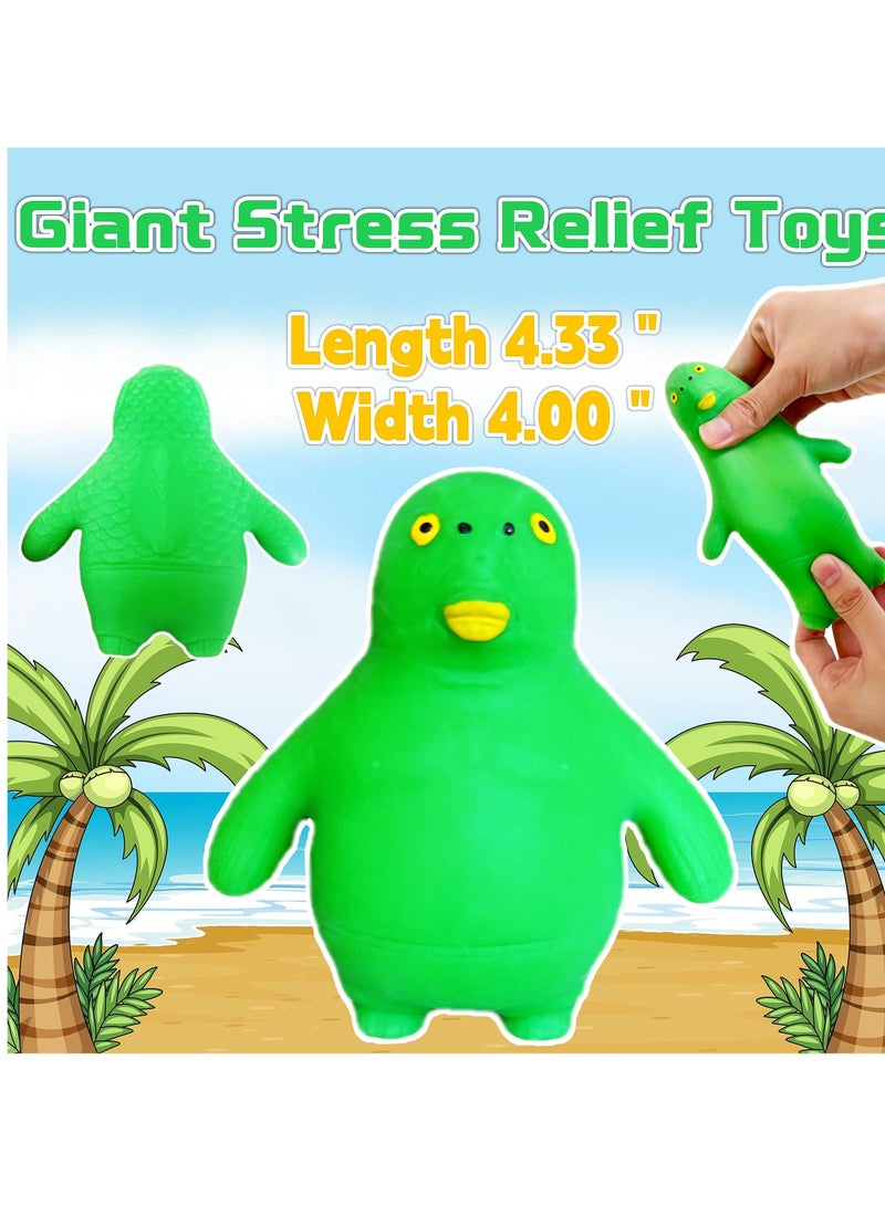 XiuWoo Green Head Fish Stretchy Toys, Squishy Stress Balls for Kids, Ball Fidget ress Relief and Anti-Anxiety Toy, Kids Adults - Image 3