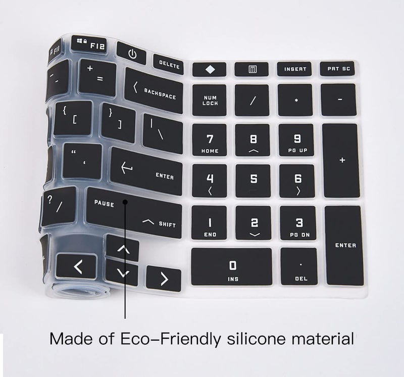 CaseBuy Keyboard Cover for HP Victus 15.6" Gaming Laptop 15-fb0028nr 15-fb2063dx 15-fa1029nr fa0033dx fa1010nr 15t-fa100 15z-fb100, HP Victus 16.1 16-s1023dx 16-d1010nr d0030nr 16-e1163nr 16-r0097nr,Black - Image 4