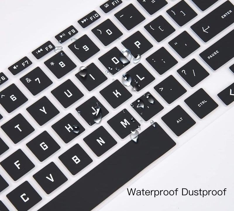 CaseBuy Keyboard Cover for HP Victus 15.6" Gaming Laptop 15-fb0028nr 15-fb2063dx 15-fa1029nr fa0033dx fa1010nr 15t-fa100 15z-fb100, HP Victus 16.1 16-s1023dx 16-d1010nr d0030nr 16-e1163nr 16-r0097nr,Black - Image 5