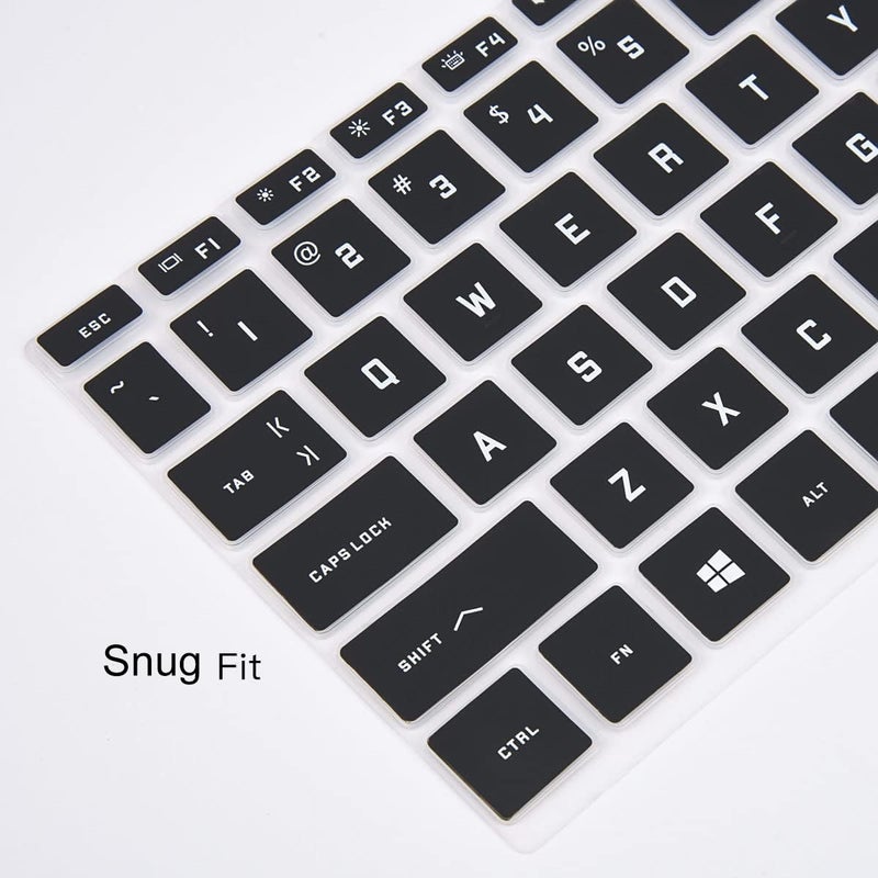 CaseBuy Keyboard Cover for HP Victus 15.6" Gaming Laptop 15-fb0028nr 15-fb2063dx 15-fa1029nr fa0033dx fa1010nr 15t-fa100 15z-fb100, HP Victus 16.1 16-s1023dx 16-d1010nr d0030nr 16-e1163nr 16-r0097nr,Black - Image 3