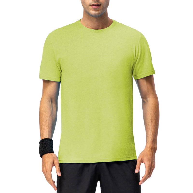 Men Women Short Sleeve T-Shirt O Neck Solid Cotton Shirts for Casual Sports Streets - Image 1