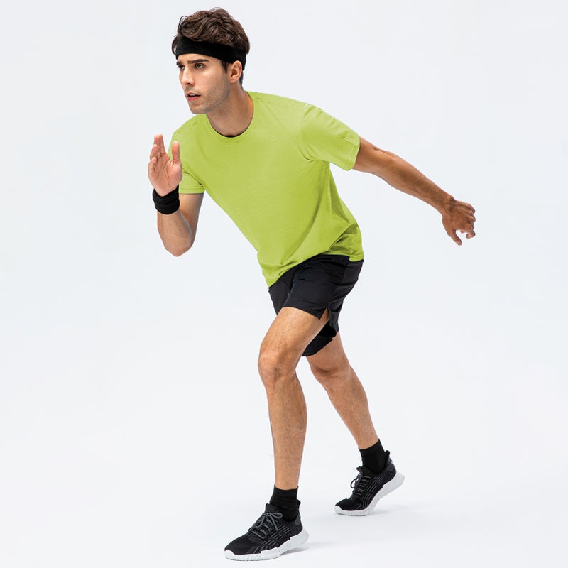 Men Women Short Sleeve T-Shirt O Neck Solid Cotton Shirts for Casual Sports Streets - Image 3