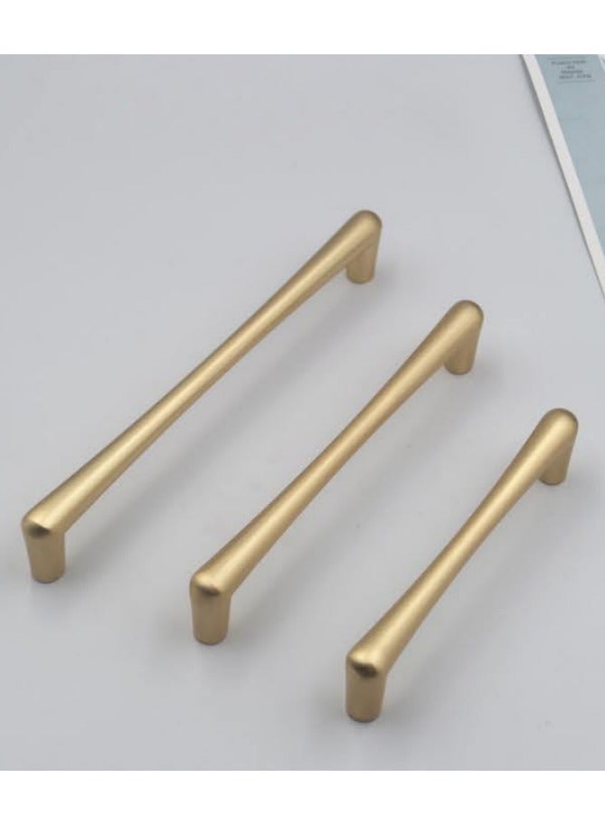 i diD High quality of 6 Cabinet Handles (golden Color), 170mm Stainless Steel Kitchen Door Handles, 160mm Hole Center, Drawer Cupboard Handles with Screws - Image 1