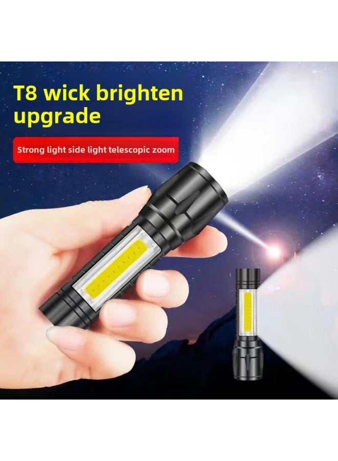 Flashlight Strong Light Rechargeable USB Outdoor Ultra-bright Long-range Household Emergency Light Special Forces Waterproof Mini Student-Product Specifications:Rechargeable Model [99000 Major] Special Forces  - Image 3