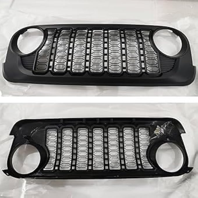 rayihni Front Grille For Jeep Wrangler Jk 20072017 Upgrade To 2024 Jl Sa 8753215 - Image 4