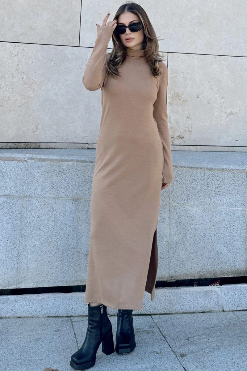 Weshaya Dress Women Camel brown - Image 1