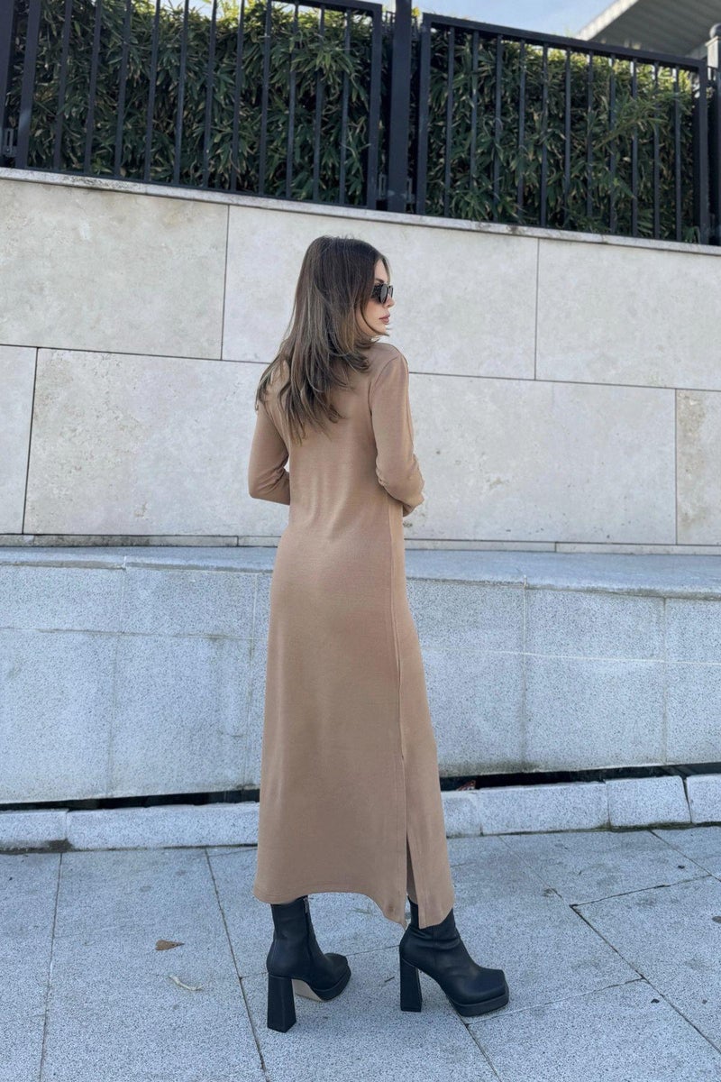 Weshaya Dress Women Camel brown - Image 5