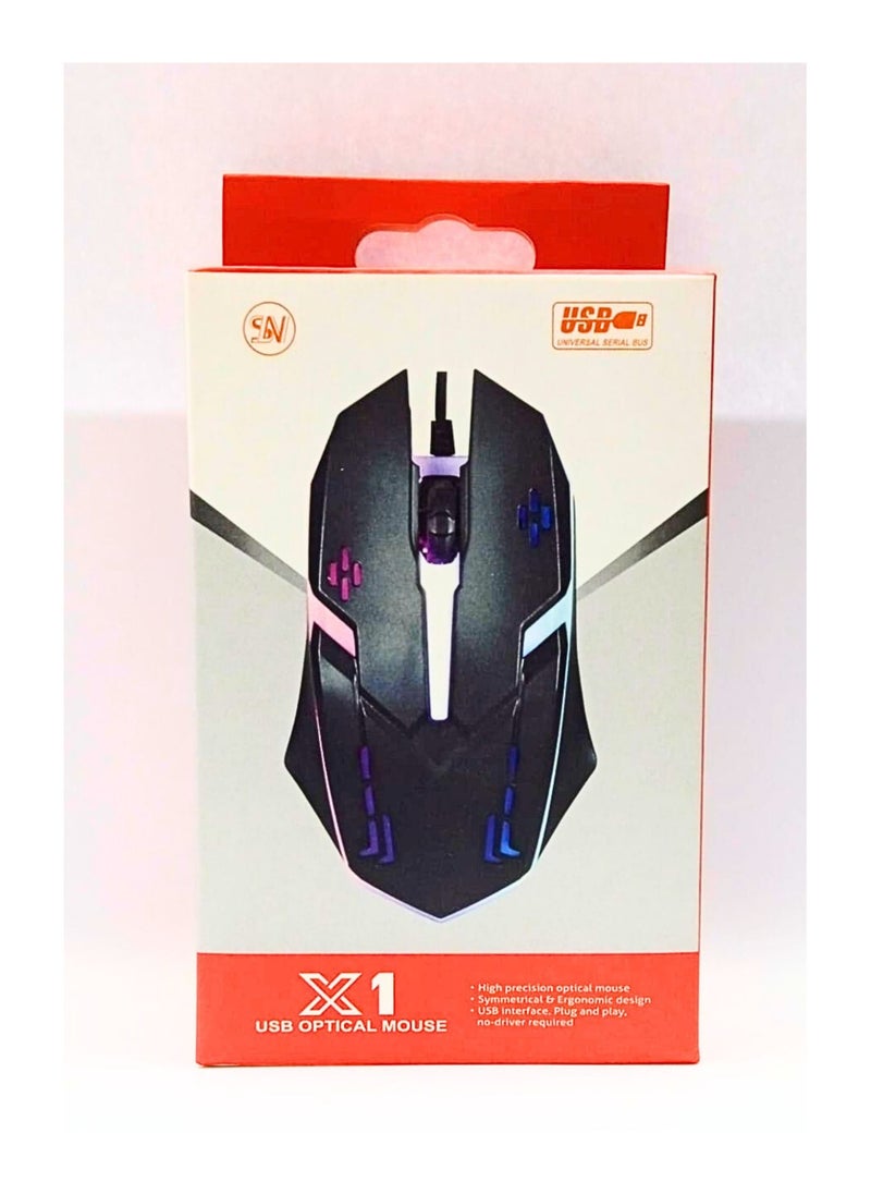 Generic universal Usb Optical Mouse X1 1000dpi  - Image 1