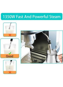 Expresso EXPRESSO Classico EM3102 Pump Espresso Machine Manual Coffee Maker with Milk Frother 20 Bar Pressure  - Image 4