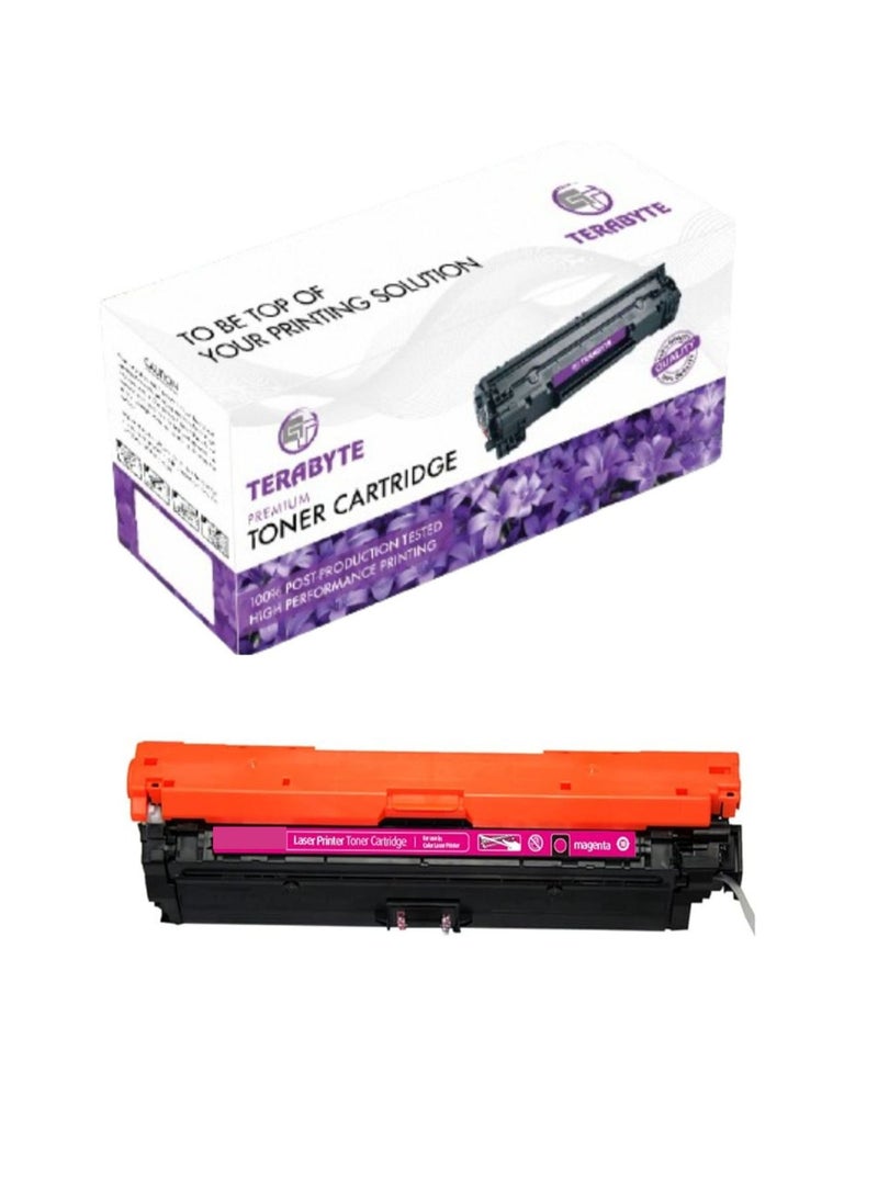 Terabyte 307A CE743A Toner Cartridge Compatible For  Color Laser Jet Series CP5220 CP5221 CP5223 CP5223dn CP5223n CP5225dn Printer (CE743A Magenta) - Image 1