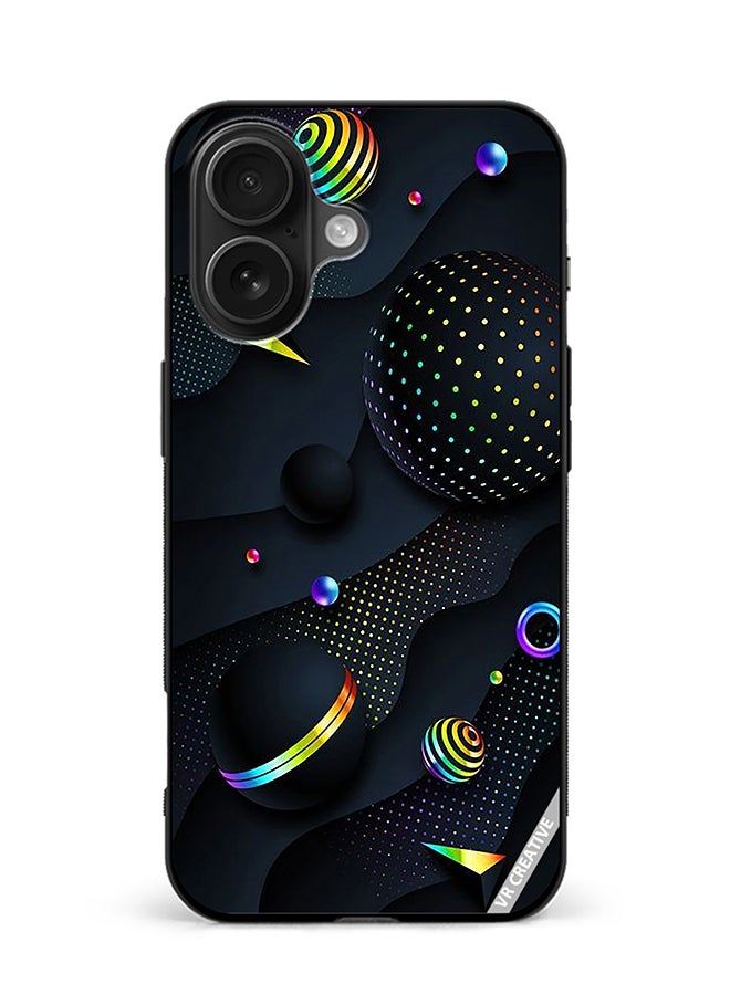 VR CREATIVE Protective Case Cover For Apple iPhone 16 Plus Retro Design Multicolour